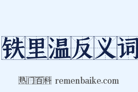 铁里温反义词是什么意思的图片